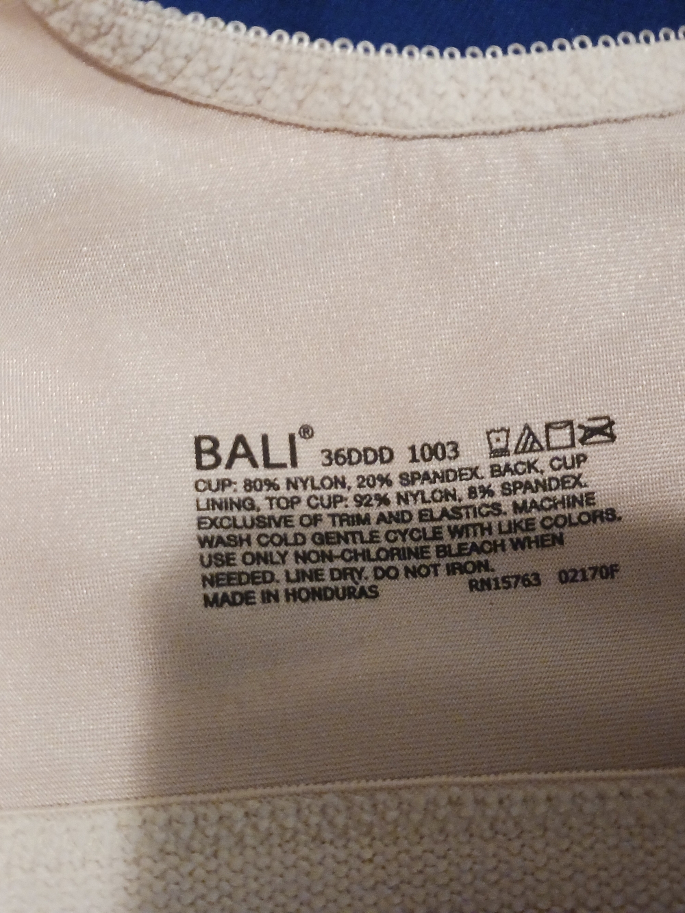 Bali Front-Closure Lace Support Bra in Nude - Picture 2 of 2